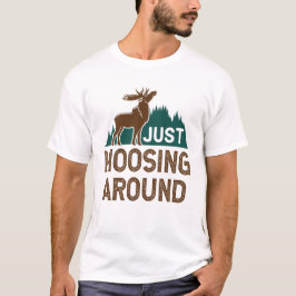 Moose bara rör sig runt t shirt