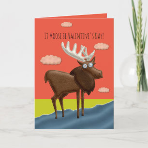 Moose Be Valentine Card Kort