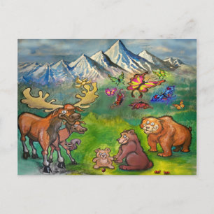 Moose & Bears Vykort