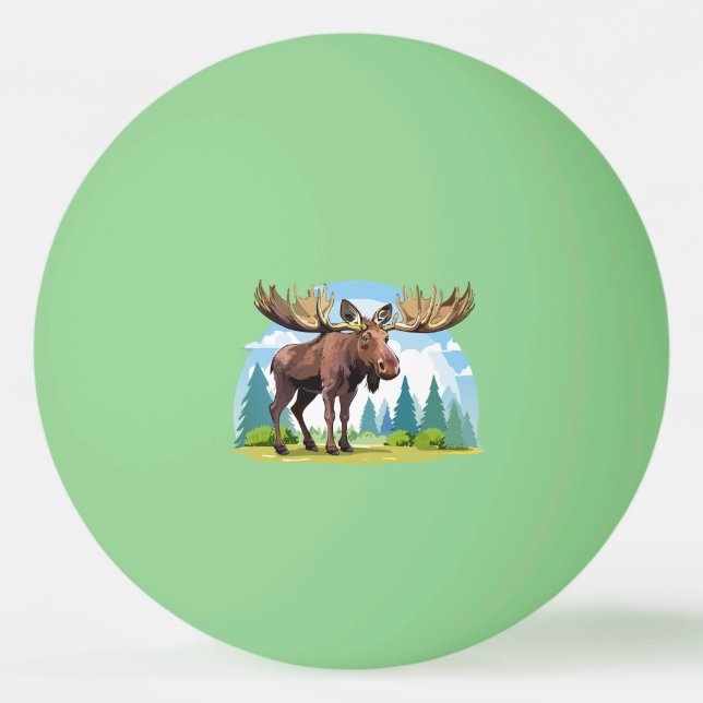 Moose buck pingisboll (Framsidan)