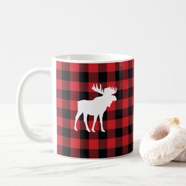 Moose Buffalo Check Mountain Coffee Mugg (Med munk)