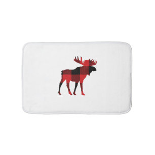 Moose Buffalo Check Mountain Living Bath Mat Badrumsmatta