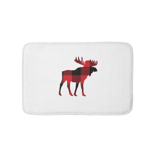 Moose Buffalo Check Mountain Living Bath Mat Badrumsmatta (Framsidan)