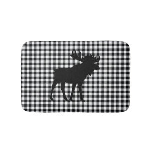 Moose Buffalo Check Mountain Living Bath Mat Badrumsmatta