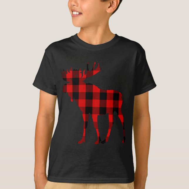 Moose Buffalo Red Play T Shirt (Framsida)