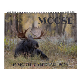 Moose Calendar - stor Storlek Kalender