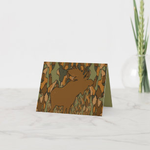 Moose Camouflage Tack- eller Note Cards Tack Kort