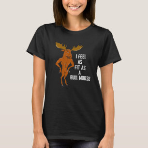 Moose Canadian Forest National Animal Camper Fee T Shirt
