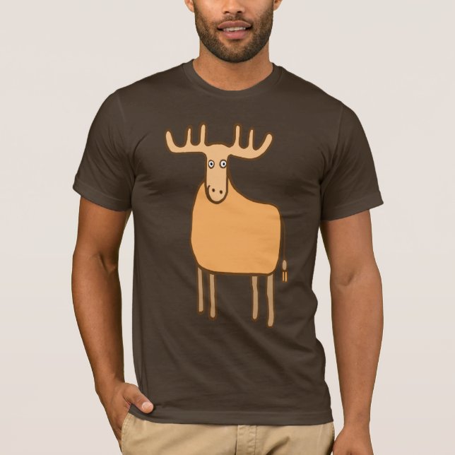 moose caribou reindeer t-shirt (Framsida)
