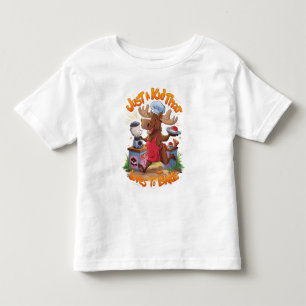 Moose Chef Backning by the Stove T Shirt