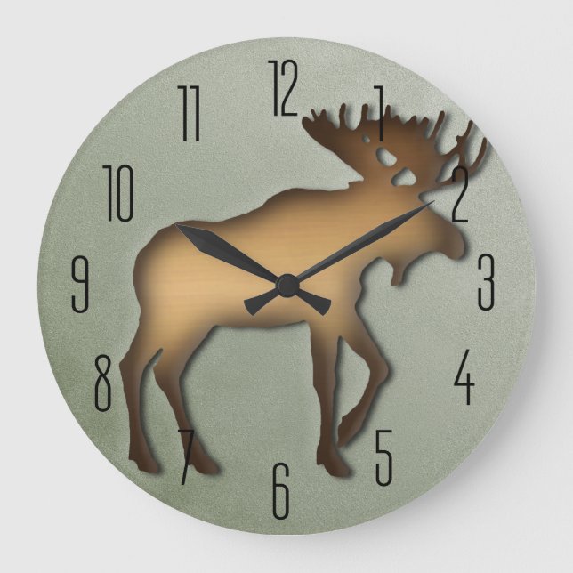 Moose Clock Stor Klocka (Framsida)