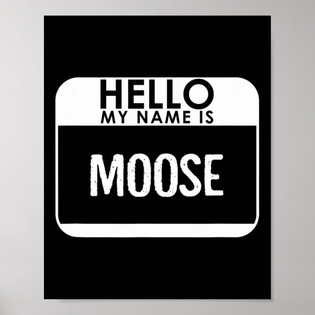 Moose Costume Roligt Easy Halloween Outfit Animal Poster (Framsidan)
