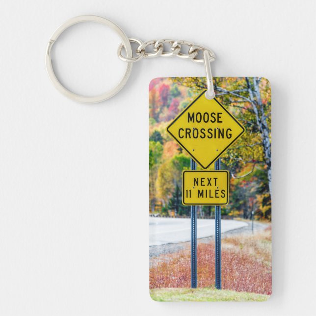Moose Crosing Acrylic Keychain (Framsidan)