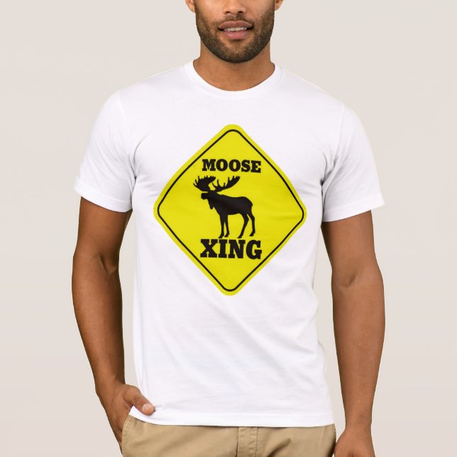 Moose Crossing Tee Shirt (Framsida)