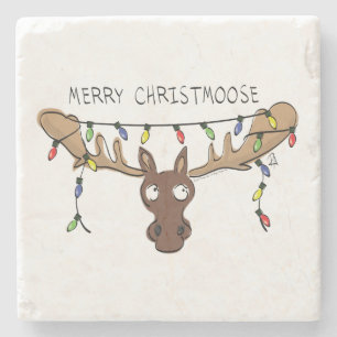 Moose Cute Funny jul Stenunderlägg