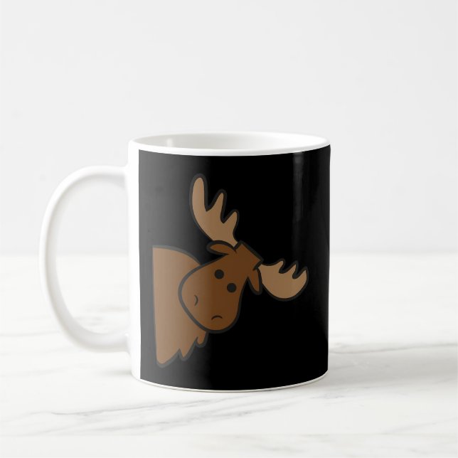 Moose Elk Hjort Alaska Moose Kaffemugg (Vänster)