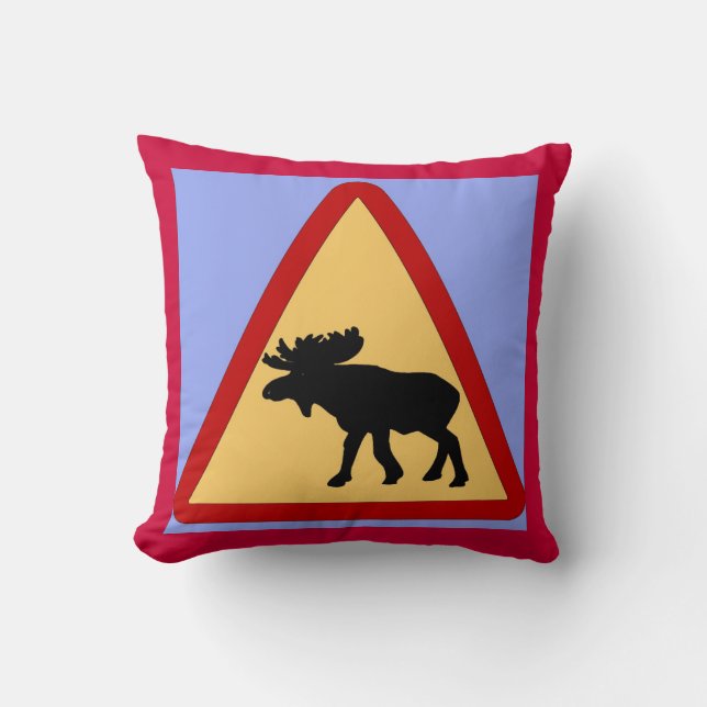 Moose (Elk) Road Sign, Germans, European Kudde (Framsida)