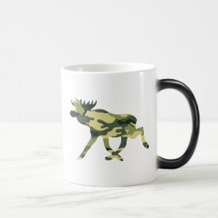 Moose / Elk Woodland Camouflage / Camo Magisk Mugg