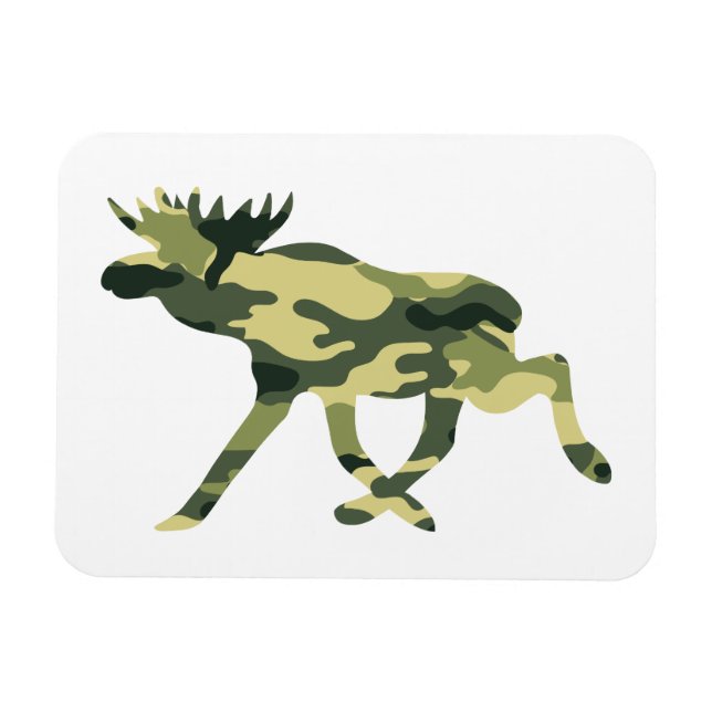 Moose / Elk Woodland Camouflage / Camo Magnet (Horisontell)