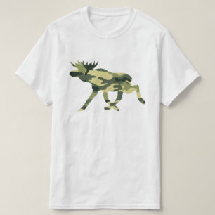 Moose / Elk Woodland Camouflage / Camo Tee Shirt