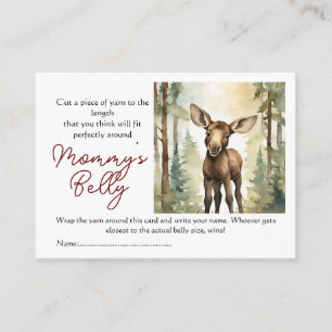 Moose gissar Mamma Belly Storleka Baby-bytspel Tilläggskort