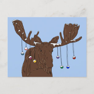 Moose God jul vykort
