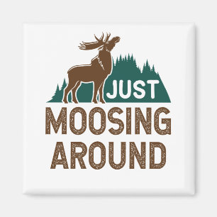 Moose har precis flyttat runt magnet