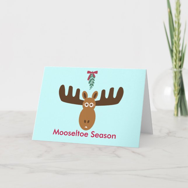 Moose Head_Mooseltoe Season Helgkort (Framsida)