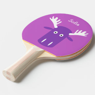 Moose Head PopArt anpassningsbar Mongram ping pong Pingisracket