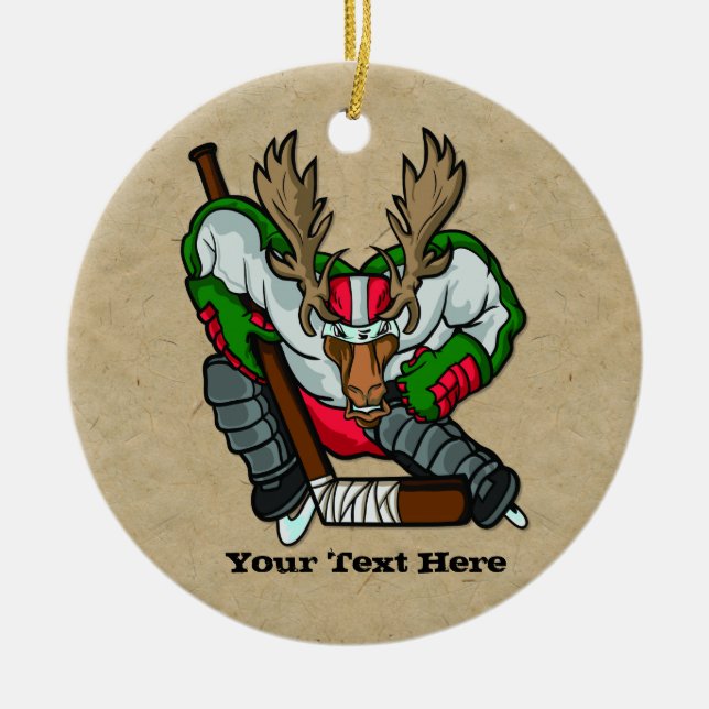 Moose Hockey - 2 sided Ornament (Framsidan)