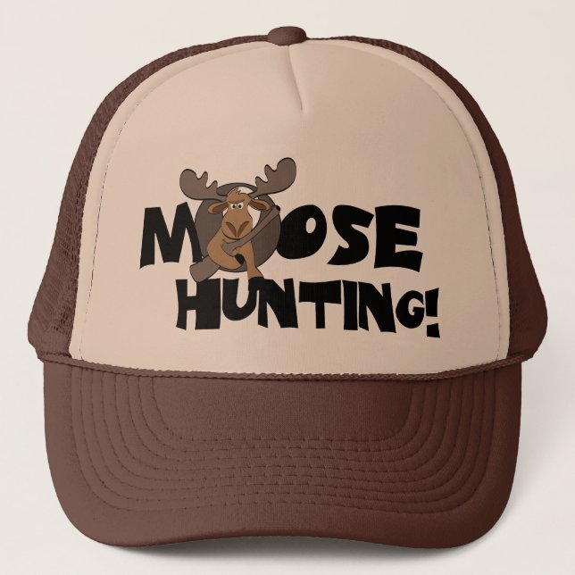 Moose Hunting Hat Truckerkeps (Framsida)