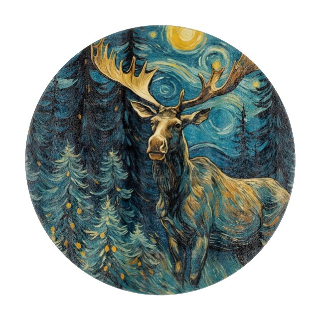 Moose i Gräs Forest Van Gogh (Framsidan)