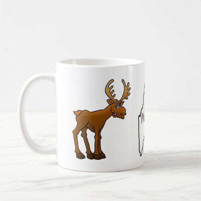 Moose i Maine Kaffemugg (Vänster)