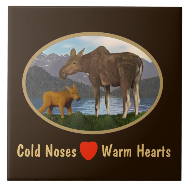 Moose i Meadow Kakelplatta (Framsidan)