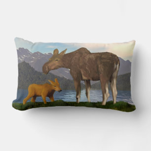 Moose i Meadow Lumbarkudde