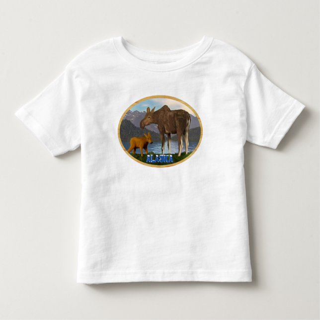 Moose i Meadow Tee (Framsida)