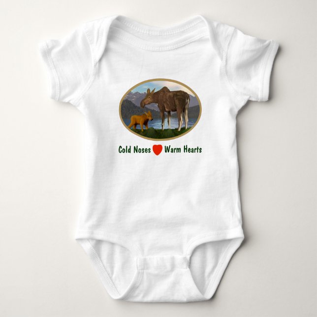 Moose i Meadow Tee Shirt (Framsida)