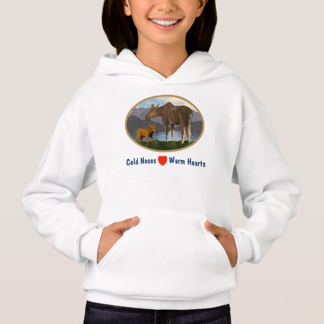 Moose i Meadow Tee Shirt (Framsida)