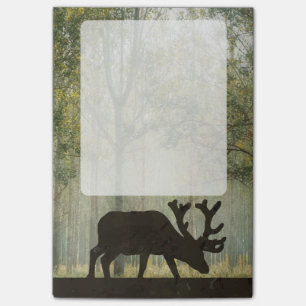Moose i skogsbelysning post-it block