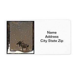 Moose i Snö Fraktsedel