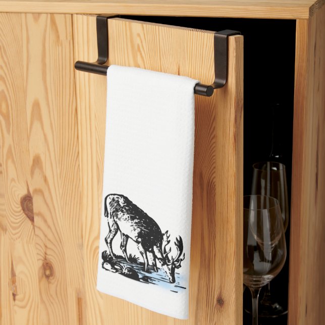 Moose i Stream Towel Kökshandduk (Thirds Fold)