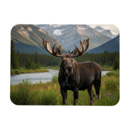 Moose in Banff National Park Canada Magnet