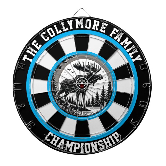 Moose in Forest Target Design Darttavla (Framsidan)