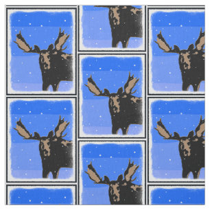 Moose in Winter - Original Wildlife Art Tyg