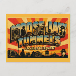 Moose Jaw-tunnlar Saskatchewan Underjordiskt Vykort