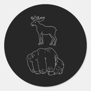 Moose Knuckles Runt Klistermärke