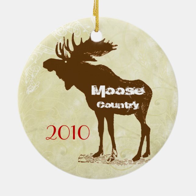 Moose Land jul Photo Ornament (Baksidan)