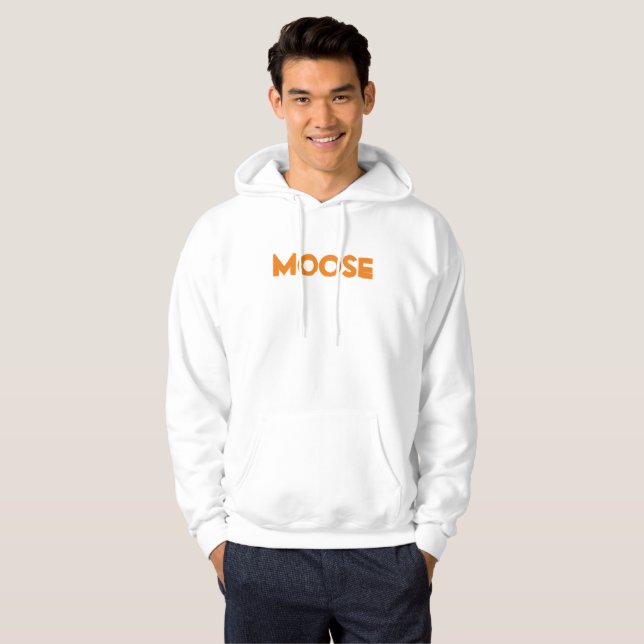 Moose Manar Basic Hooded Sweatshirt (Hel framsida)