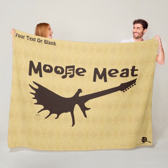 Moose Meat Rock Band Fleecefilt (På plats)