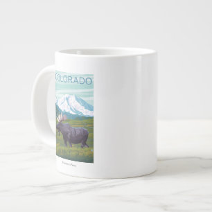 Moose med MountainColorado Jumbo Mugg